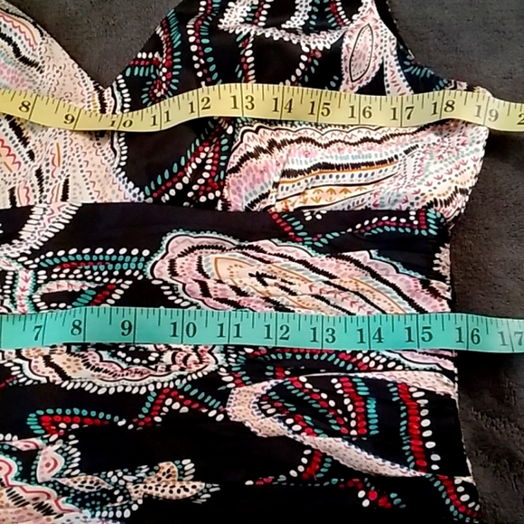 ADRIANNA PAPELL Boutique night Silk Top 10 - Picture 6 of 6